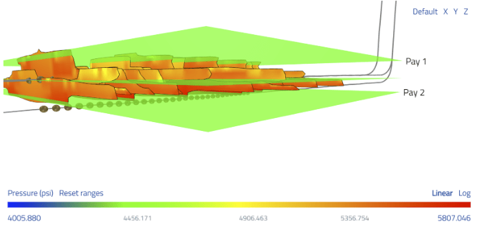 Figure 4. Image of base case simulation.