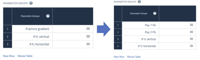 Figure 10. Adding a fourth parameter group.